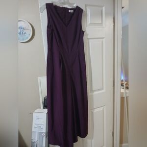 Purple JUMPSUIT. Suitable For Any Occasion, Lightweight Fabric, Breathable.